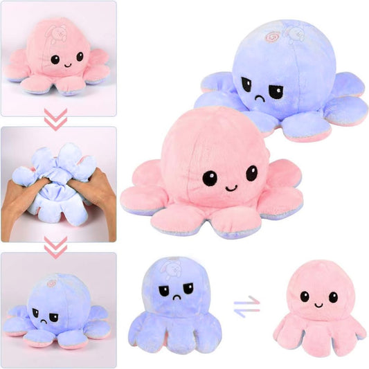 Octopus Plushie Reversible Soft Toys for Kids Best Gift 25cm