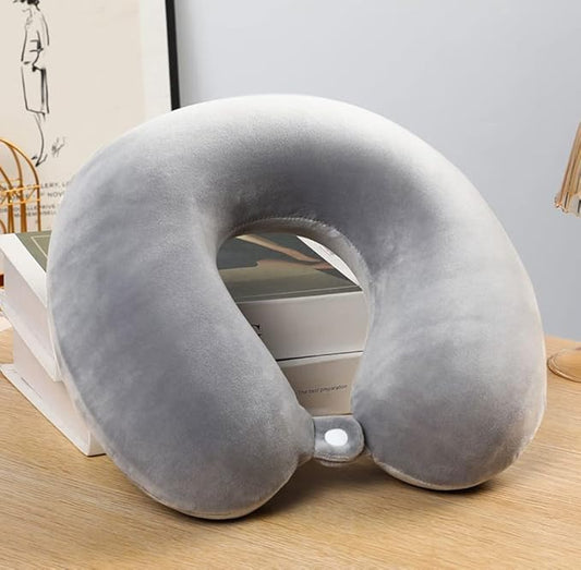 Luxurious Portable Travel Pillow - Perfect Micro Fiber Neck Support Pillow,