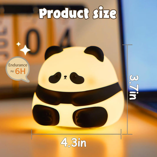Cute Baby Panda Night Light Touch Silicone Animal Night Lamp | 25 CM