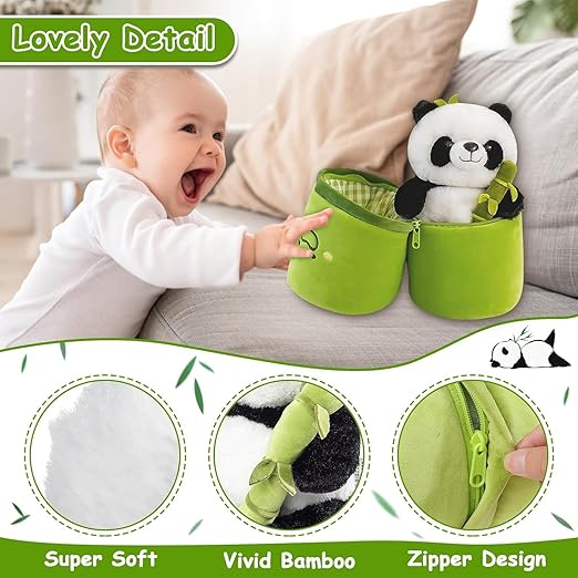 Panda Bamboo Stuffed Animals Plush Toy, 30cm