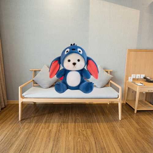 Cute Hoodie Huggable Teddy Bear Soft Toy | Stuffed Animal Toy |Blue & White 50 cm (Blue Hoodie Teddy Bear 50CM) |