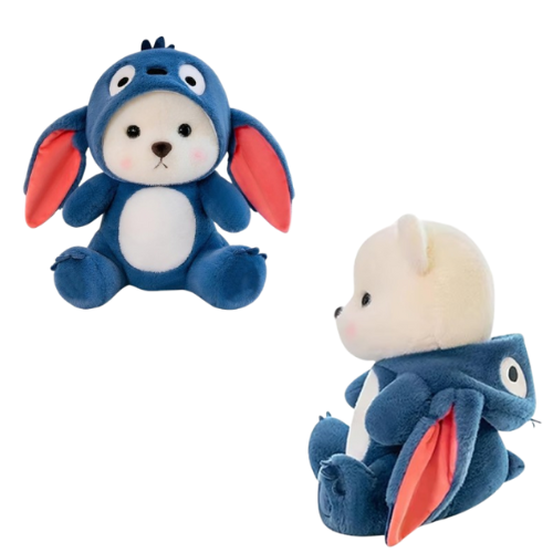 Cute Hoodie Huggable Teddy Bear Soft Toy | Stuffed Animal Toy |Blue & White 50 cm (Blue Hoodie Teddy Bear 50CM) |