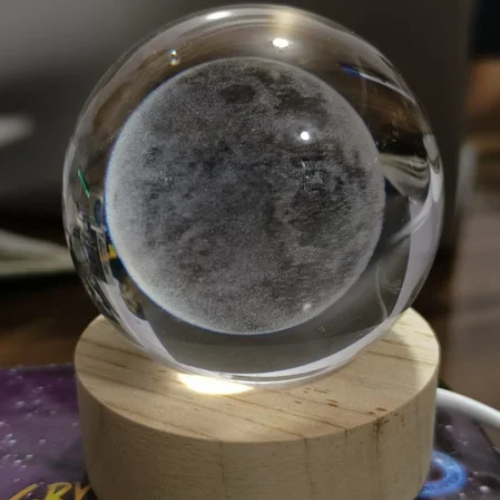Crystal Moon Lamp