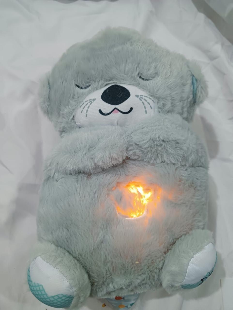 shivoltouhub Breathing Teddy Otter Glowing Music for Baby Sensory Sleep Lights