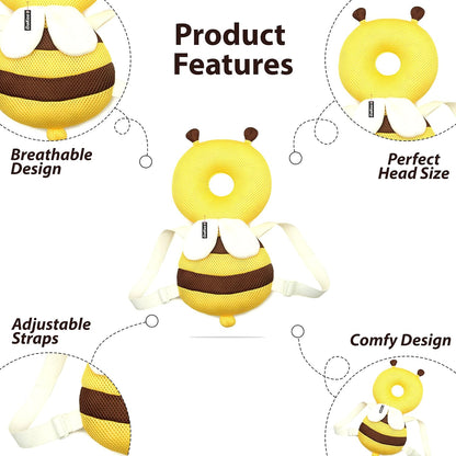 Head Protector for Baby Walkers high quality (Age 4-15 Months) (Yellow Bee)