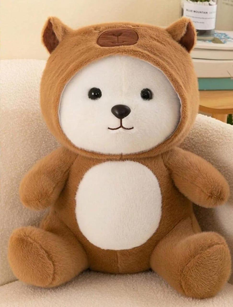 Shivol Toy Hub Cozy Shivol Toy Hub Cozy Brown Hoodie Bear Plush 45cm
