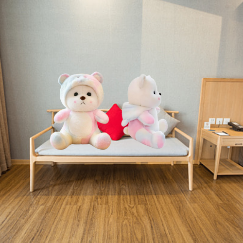 Cute Hoodie Huggable Teddy Bear Soft Toy | Stuffed Animal Toy | Blue & White45cm (Blue Hoodie Teddy Bear 50CM)