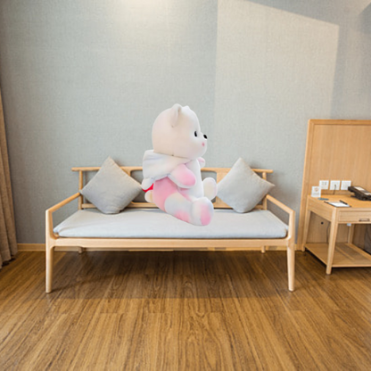 Cute Hoodie Huggable Teddy Bear Soft Toy | Stuffed Animal Toy | Blue & White45cm (Blue Hoodie Teddy Bear 50CM)