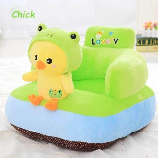 shivol toy hub  Baby Sofa Seat Chair Cute Baby Sofa Sitting Chair for Supporting Chick Shape Sofa Seat and Chair for Babies and Kids Supporting Seat Playing Sofa Chair (Green Color)